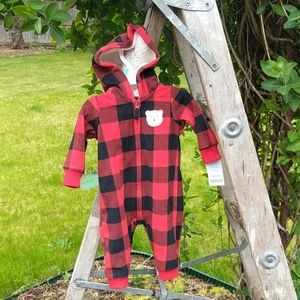 Carter 3 mo fleece onsie.